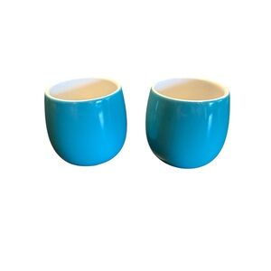 Set of Two David’s Tea Bubble Teacups 8 oz Blue EUC